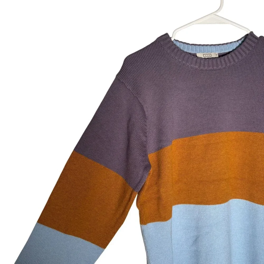 AYR The Yachty Moma Colorblock Sweater Men's Size M Striped New Without Tags!